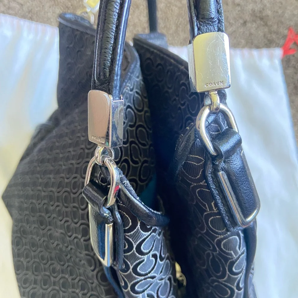 Coach Black Logo Shoulder Bag